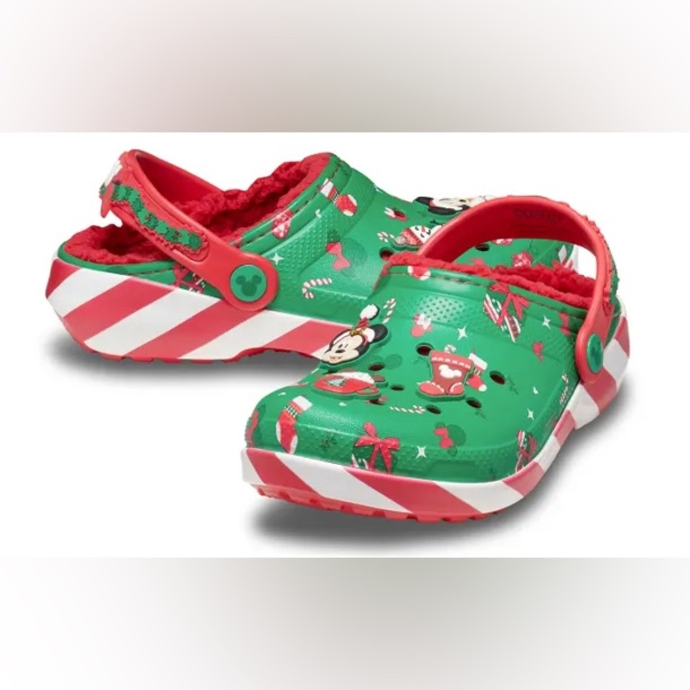 Toddler Mickey Mouse Fur Lined Holiday Crocs